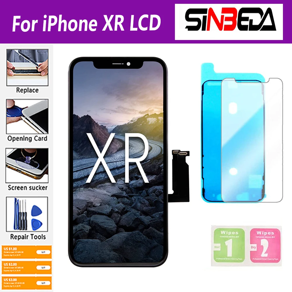 Aaa ++ Oled Pantalla Per Iphone Xr Lcd Pantalla Display Touch Screen Digitizer Assembly Per Iphone Xr Lcdscreen Sostituzione