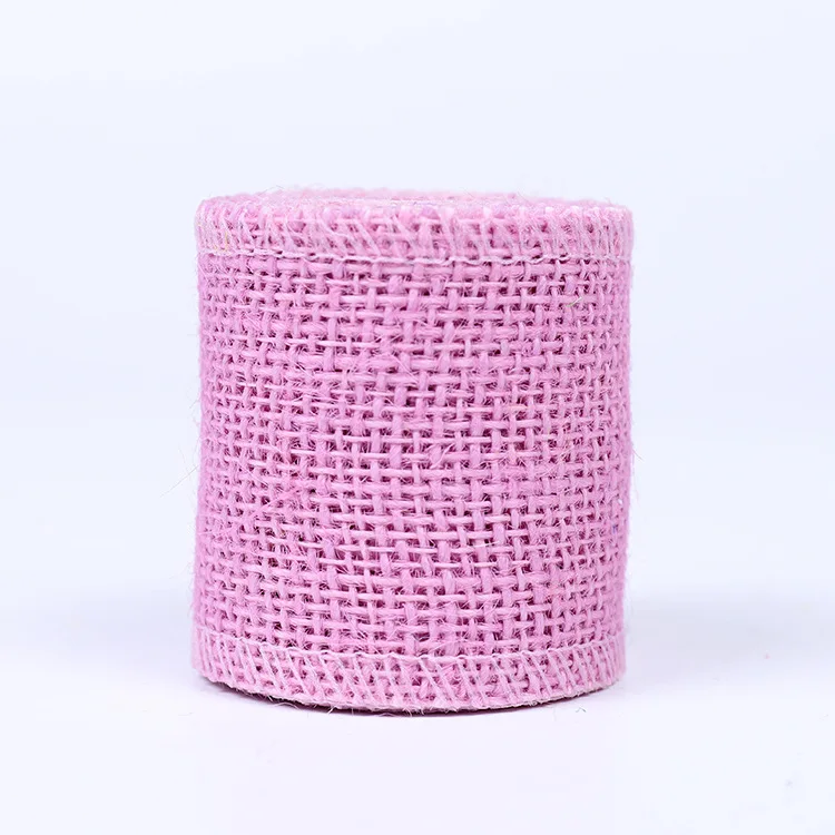 1 Rolle 60 mm * 2 m Band, buntes natürliches Jute-Sackleinen-Multi-Bastelband, DIY-Weihnachtsdekoration, Gartenarbeit, Verpackungspaket – Detail 8
