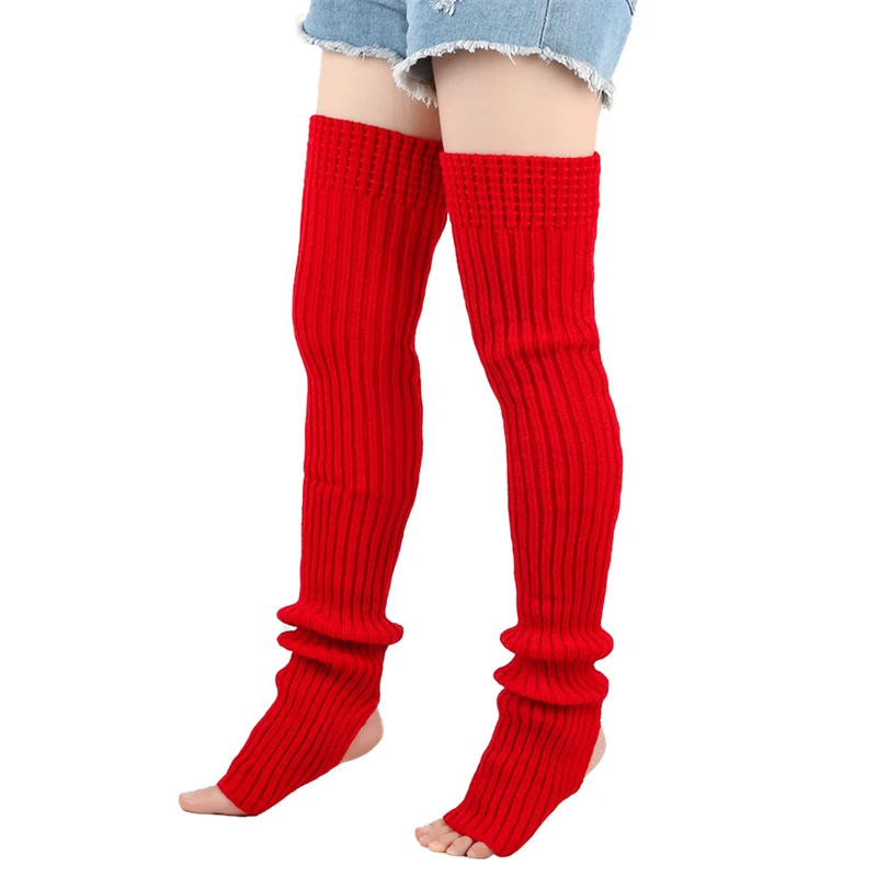 4 Paia Scaldamuscoli Invernali Da Donna – Nero, Bianco, Grigio Scuro, Grigio Chiaro – Elasticizzati, Per Balletto, Danza E Sport