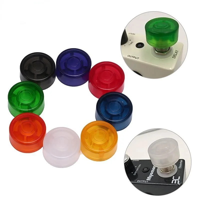 10-Pack Colorful Electric Guitar Pedal Foot Switch Toppers