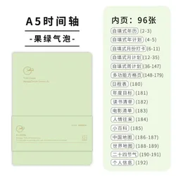Premium Weekly Planner Notebook - Undated Agenda & Schedule Journal (A5 Light Green)