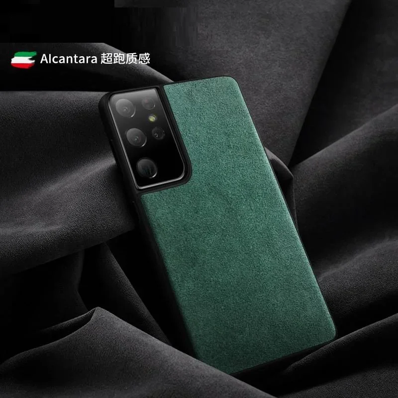 Alcantara Phone Case for Samsung Galaxy S21 Ultra S23 Plus