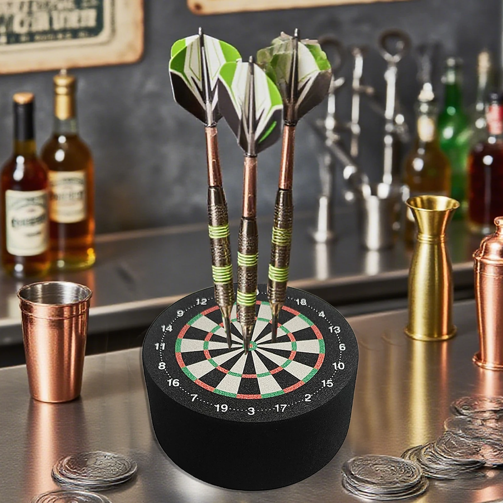 Mini Dart Dock 10cm Dart Base Station Dartboard Design Display Stand Holder Outdoor Home Family Party Games 2pcs