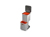 Joseph Joseph Totem Compact 40 liter Waste Separation and Recycling Kitchen Trash Can with odor filter and removable food waste 2