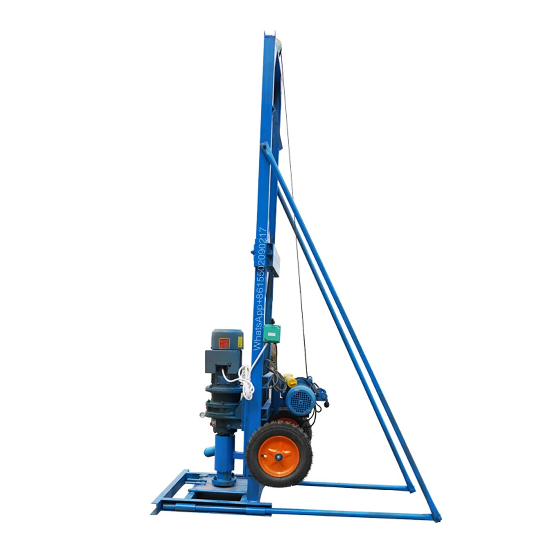 Foldable well drilling equipment telescopic fully automatic water well