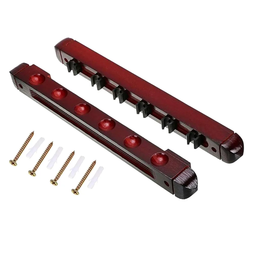 6pcs Billiard Cue Holder Wall Hanging Fishing Rod Holders Stick Holder Clips For Snooker Billiard Game Sport Accessories