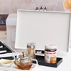 Black White Rectangular Hotel Melamine Tray Water Cup Tea Tray Creative Plastic Room Washing Storage Trays 5