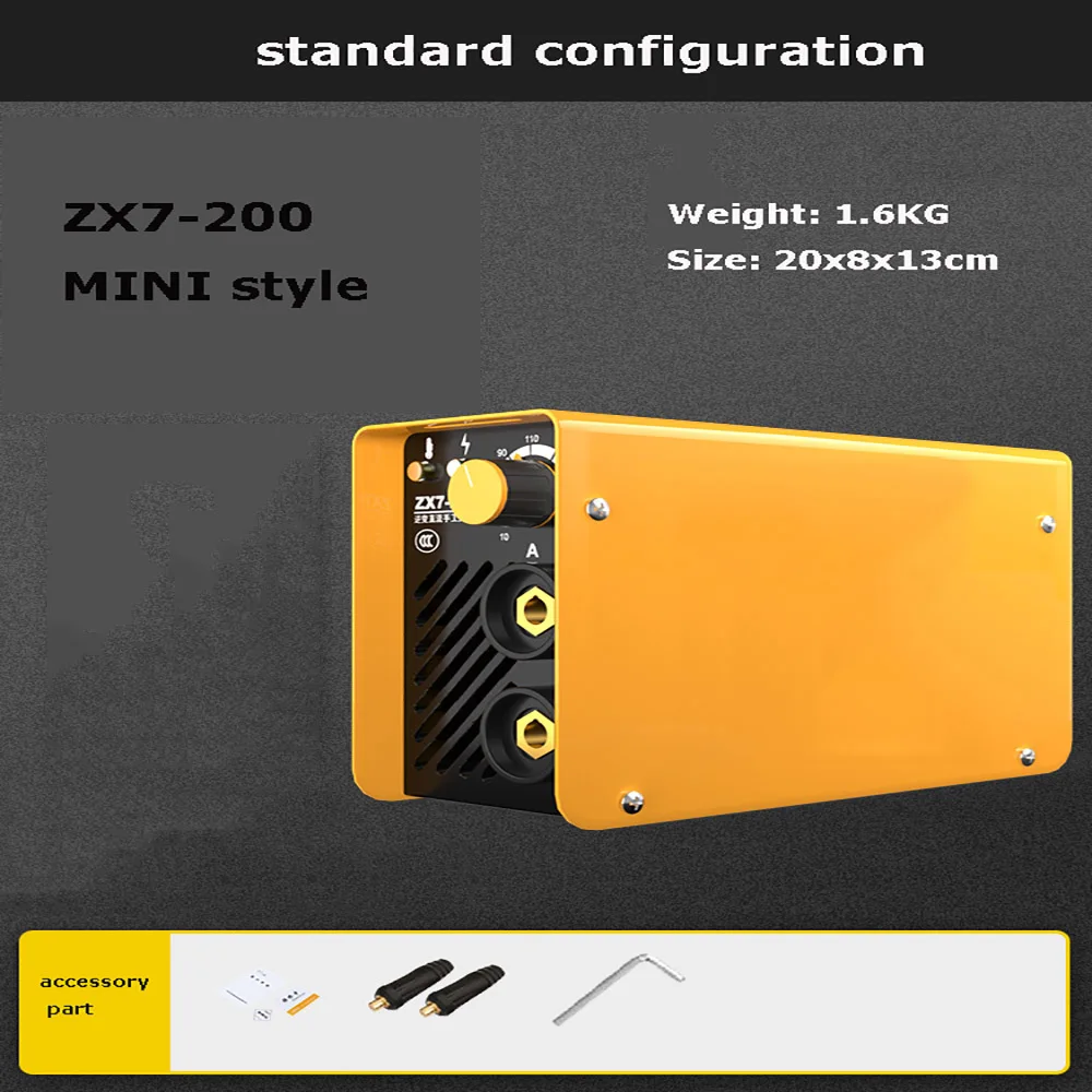 מכונת ריתוך חשמלית מיני ניידת 10-200A 4000W 220V 200A Inverter Arc IGBT כלי עבודה