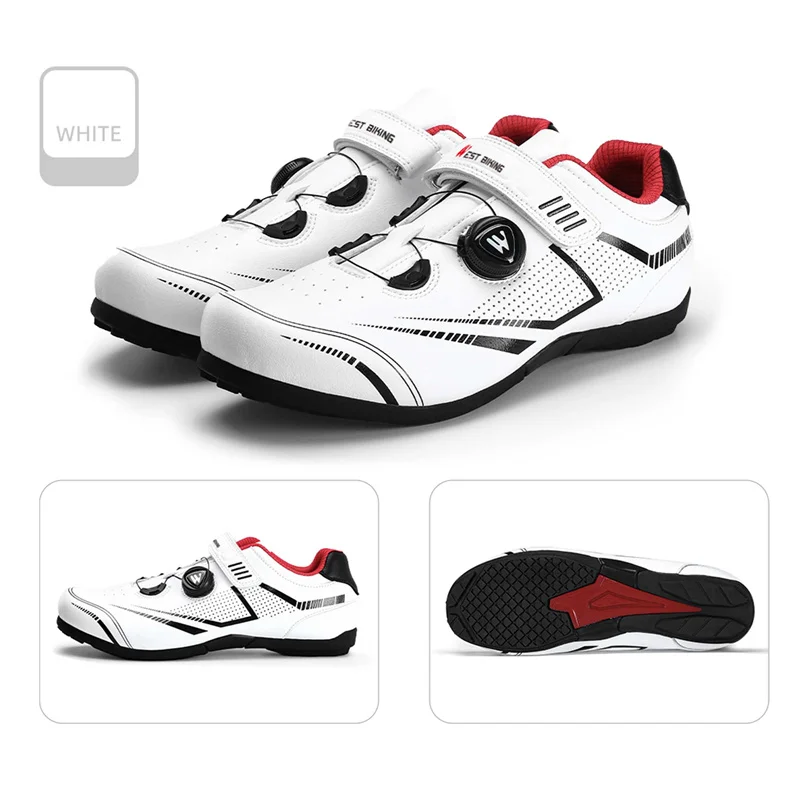 WEST BIKING Chaussures De Cyclisme Hommes - VTT, Vélo De Course - Respirantes, Antidérapantes - Modèle YP0709052 - NEUF