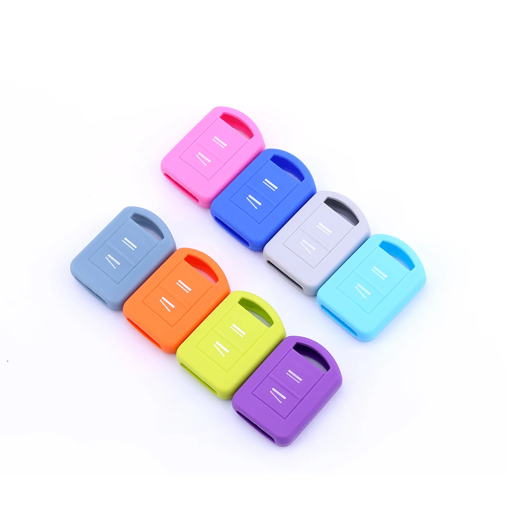 Replacement Silicone Car Key Case Fob Cover For Opel Vauxhall Corsa Agila Meriva Combo 2 Buttons Remote Shell Holder Parts key case key case cover car key shell remote control case cover