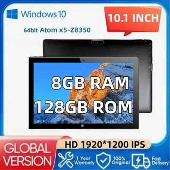 Tablet portatile Windows 10 da 10,1 pollici 8 GB DDR3-RAM 128 GB EMMC 1920x1200IPS 64 bit Intel Atom x5-Z8350 1 * USB 3.0 HD-MI Doppia fotocamera 1