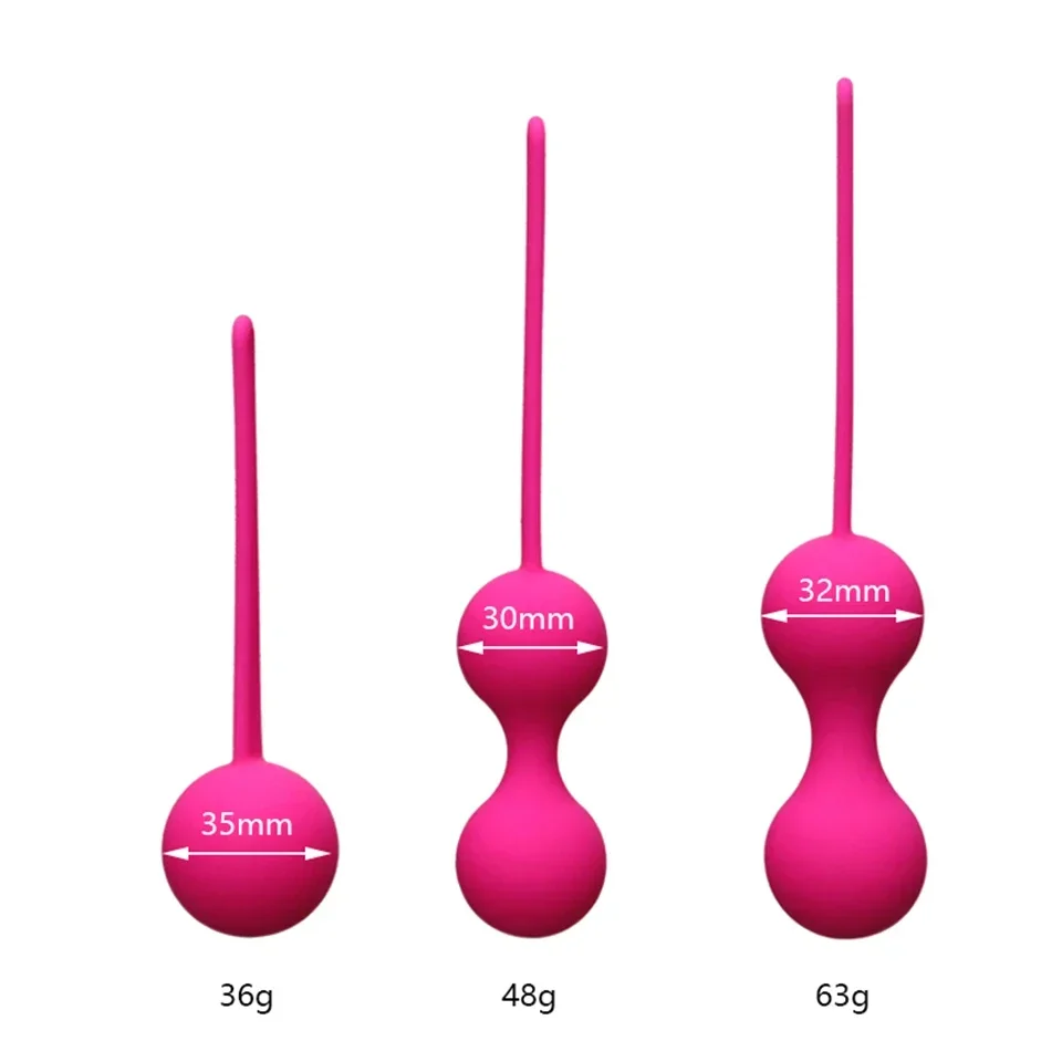 Vaginal tighten Exercise Kegel Balls No Vibrating eggs Silicone Ben wa ball G Spot Vaginal exercise ball sex toys for Women