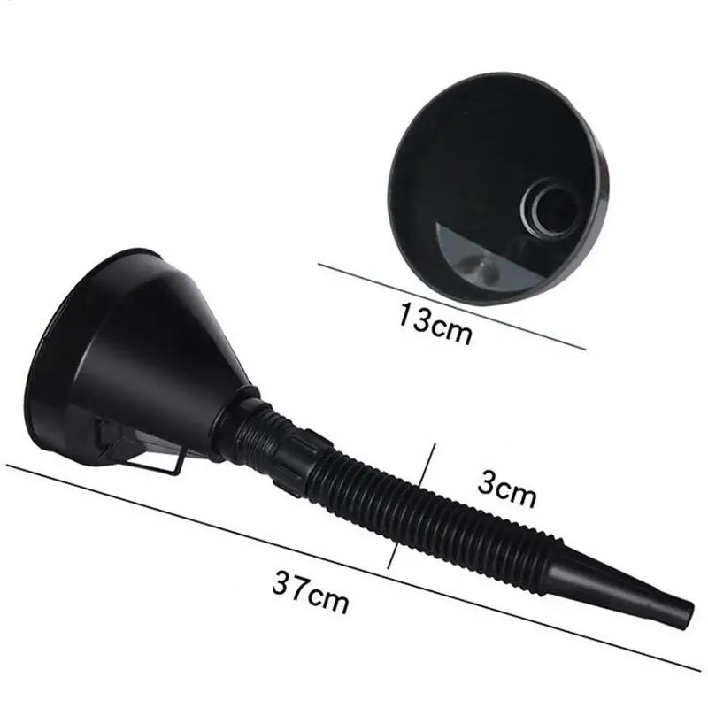 2025 Universal Oil Funnel With Filter Pipe Handle Set Diesel Gas Fuel Filler Tools Car Accessories For Truck Motorcycle Off Road