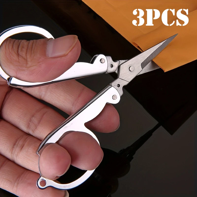 Folding Scissors 1/3pcs Pocket Travel Crafts Sharp Blade Emergency Foldable,craft scissors