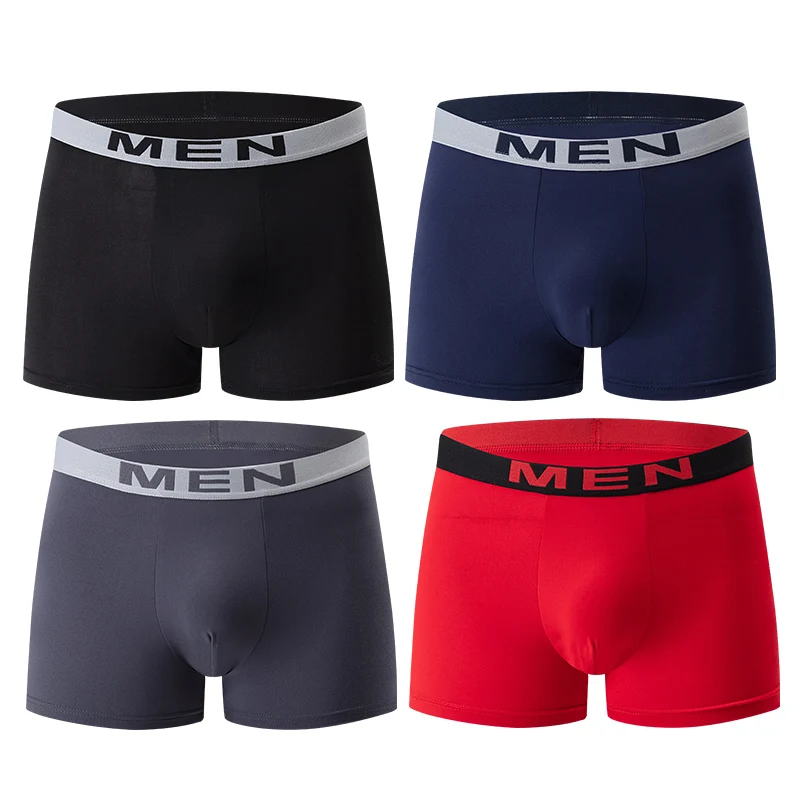 Men's Underwear Shorts 4/5/10Pcs Fashionable Printed Multi-color Combination Youth Casual Sports Home Boxer Shorts