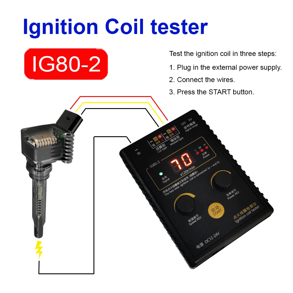 Tester per Candele, Sistema di Accensione, Bobina, Motore, Auto