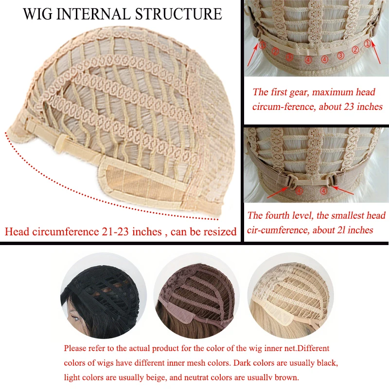 【 Violet 】 Female wig with long curly hair, big waves, milky white gradient purple, natural atmosphere, full head cover