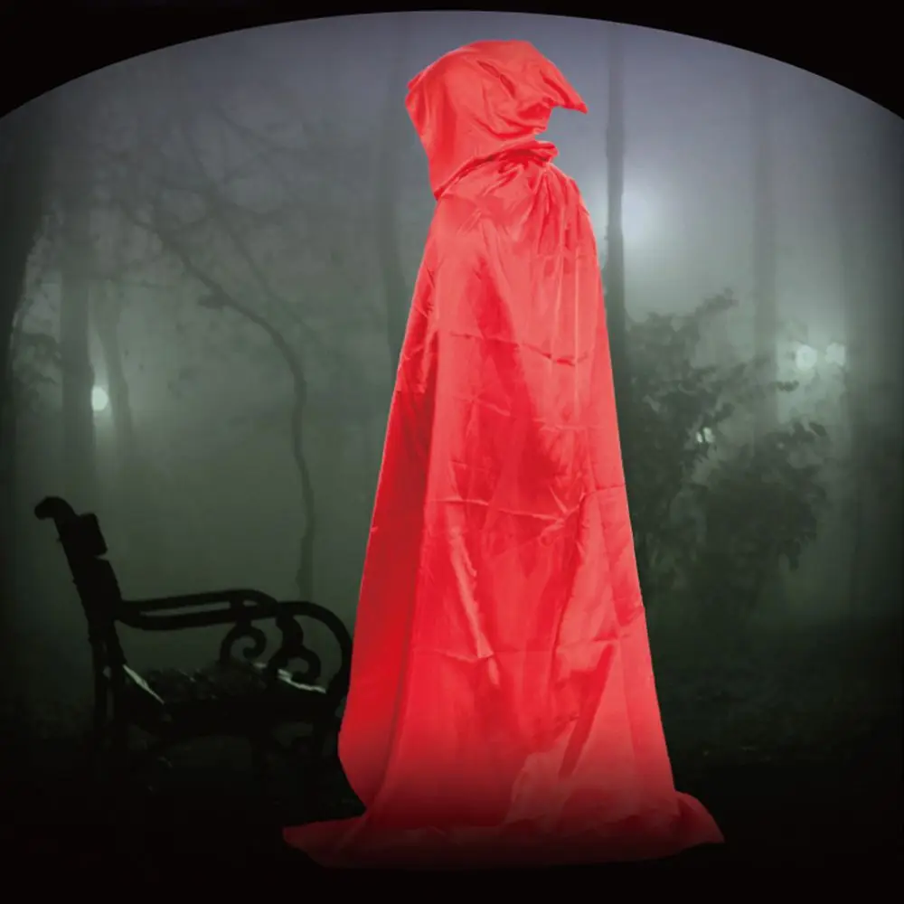 Costume Cosplay Props Cool Adult Halloween Witch Wizard Party Coat Robes Grim Reaper Cloak Hooded Cloak