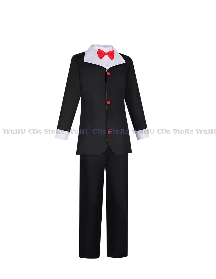Husk Cosplay Costume Uniform Hazbin Cosplay Hotel Husk Halloween Party Cosplay Costume Black Outfits With Hat Ears Eyebrows Prop 6
