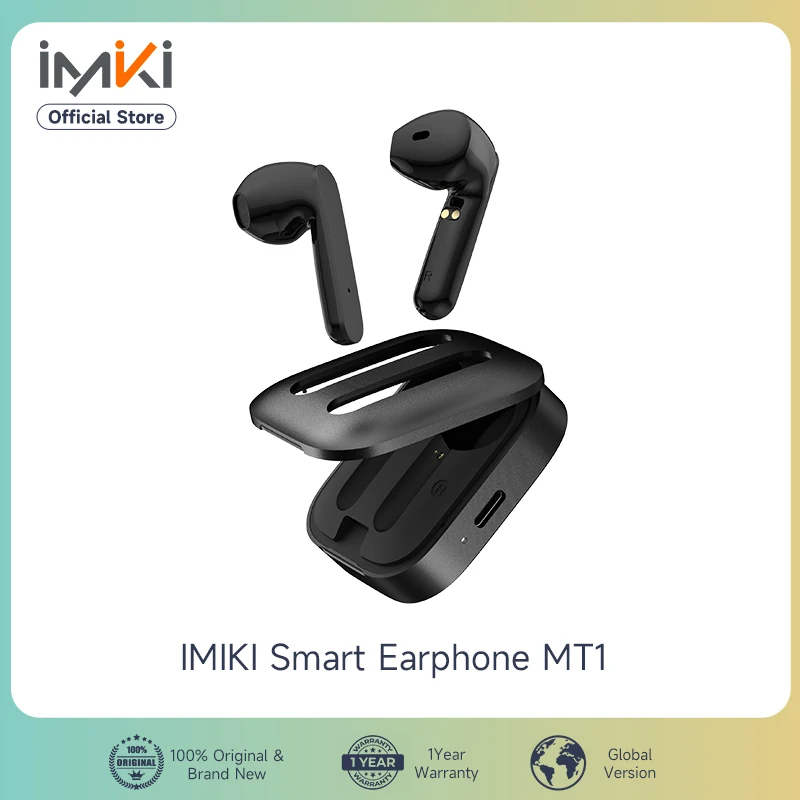 

Наушники IMIKI MT1, портативная деловая Bluetooth-гарнитура, двойной микрофон, ENC, пользовательский динамик, металлический внешний вид, запатентованная зарядка Type-C