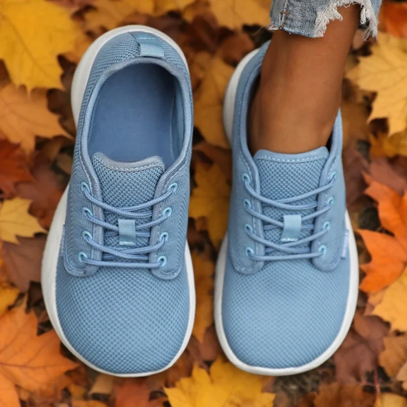 Woen's Platform Wide Toe Shoes Big Toe Friendly Workout Footwear SustainableMemory Foam Insole Sneakers Breathable Travel Shoes