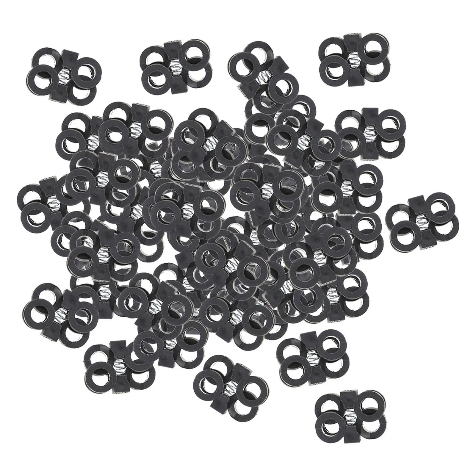 50 Pieces Lock Shoe Strings Fastener Buckle Locks Stopper