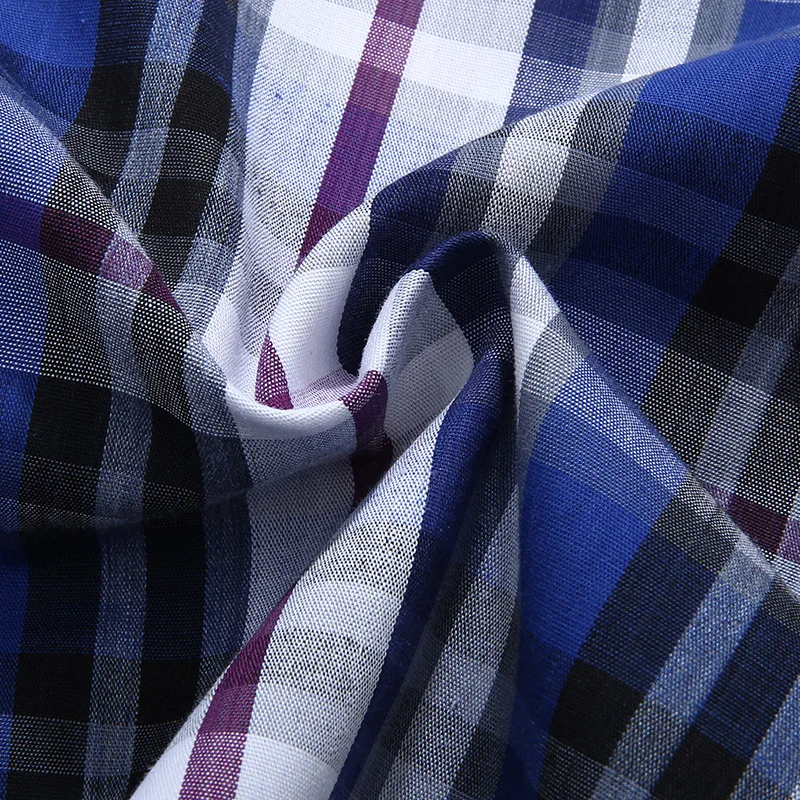 Casual Short Sleeved Shirt Short Sleeved Shirt Summer Men Plaid Cotton Short Sleeve Plus Size 6XL 7XL 8XL 10XL