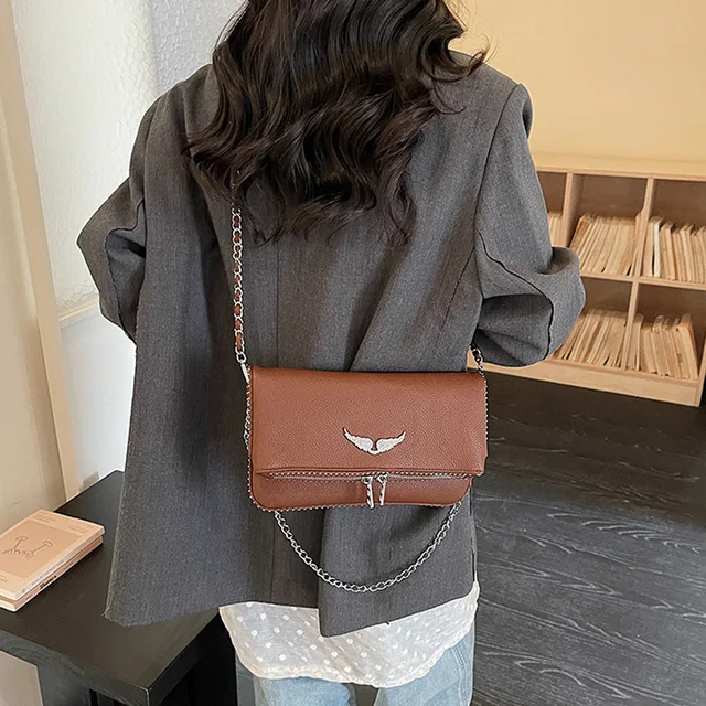 Nouveau sac messager bandoulière à chaîne, style français, classique, tendance et polyvalent, pour femme, modèle 2026, avec wi 1