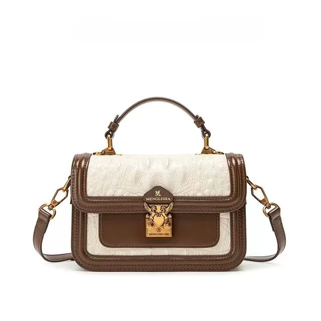 High Quality Fashionable Versatile Contrasting Color Pegasus Buckle Niche Design Single Shoulder Hand-held Small Square Bag