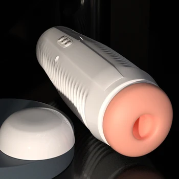 12 Speeds Male Sucking Masturbator Cup Automatic Swallow In Voice Interactive & Vibration Masturbators Adult Sex Toys For Men 4