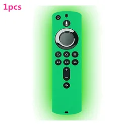 Silicone Protective Case for Fire TV Stick Remote - Dustproof & Drop Resistant (Luminous green)
