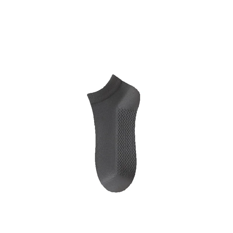 2025e Pure Men Short Spring Thin Mesh Massage Bottom Full Cotton Men's Boat Zhuji Summer Socks_voghion.com
