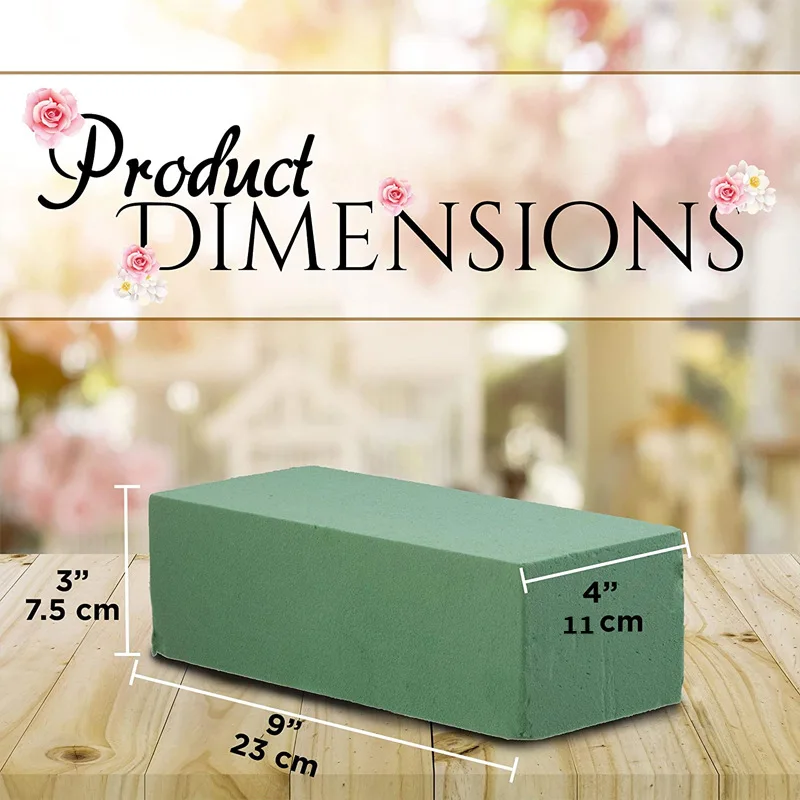 10Pcs Floral Foam Block DIY Flower Packing Green Styrofoam Bricks Mud  Artificial Flower Holder Wedding Garden Home Decoration