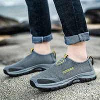 Summer Large Size Men's Shoes Outdoor Fashion Casual Hiking Shoes for Men Mesh Hollow Breathable Sneakers Men Zapatos De Hombre 2