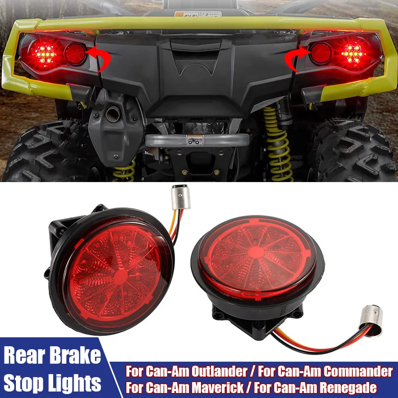 New Modified LED Tail Light With Bulbs Fit For Can-Am Outlander Commander Maverick Renegade 710001645 Car Rear Brake Stop Lights