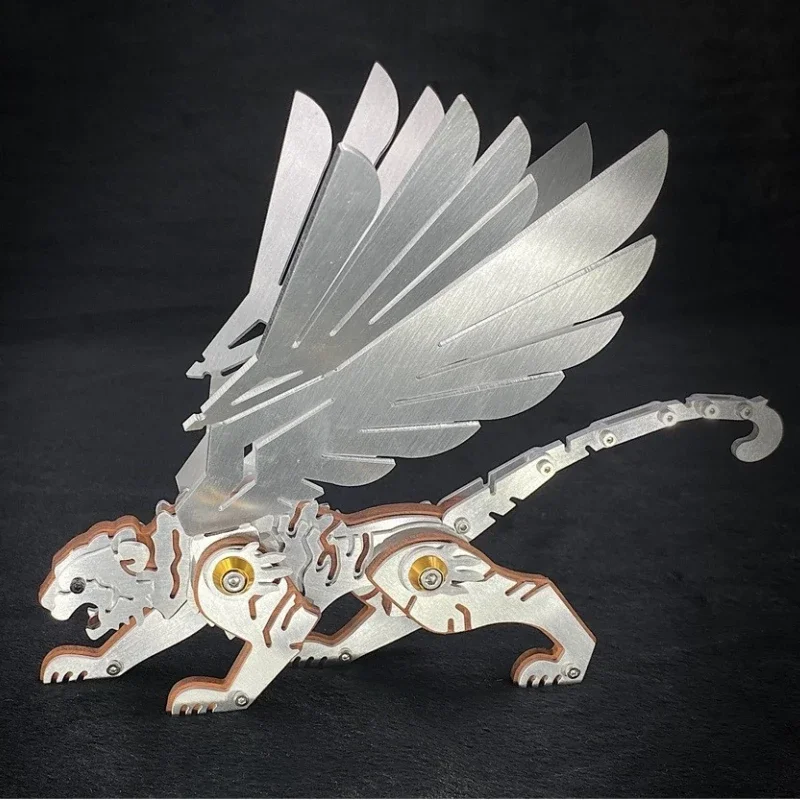 Puzzle 3D Flying Tiger Modello In Metallo Kit Di Costruzione Per Adulti Animali Meccanici Jigsaw Assemblaggio Fai Da Te Giocattolo Regali Per Bambini