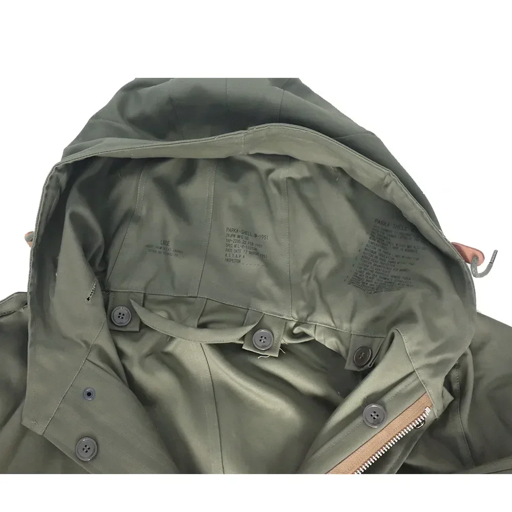 WW2 M51 American Uniform Fishtail Coat Men's Outdoor Leisure Training Reintage Coat M51 Reintage Men's Training Tactical Jacket 5