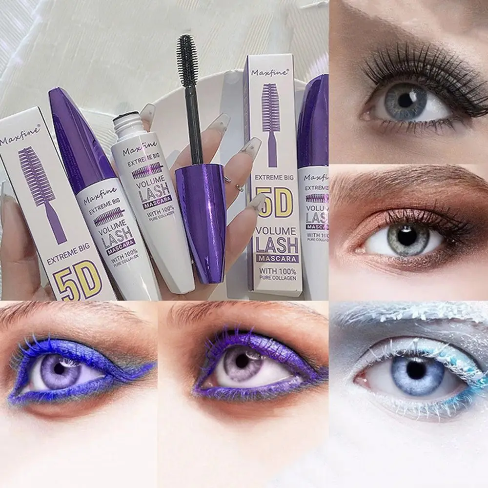 

Eyelash Extension 5D Curling Thick Mascara Silk Fiber Shaping Lengthening Colorful Mascara Smudge-proof Lengthening