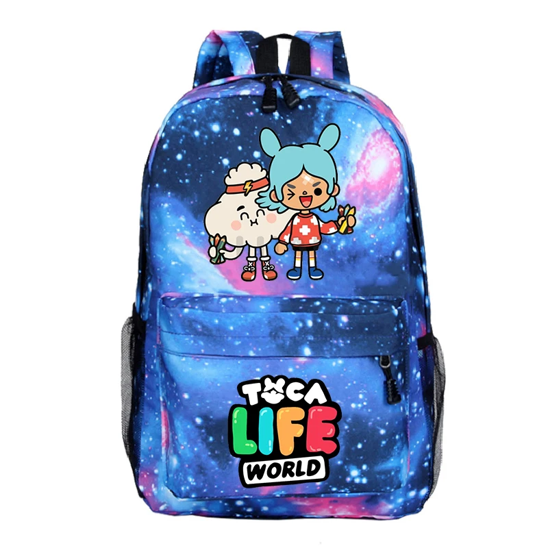 

Children's Backpack Toca Life World Printed School Bags Students Boys Girls Cartoon Schoolbag Daily Bookbag Toca Boca Backpacks