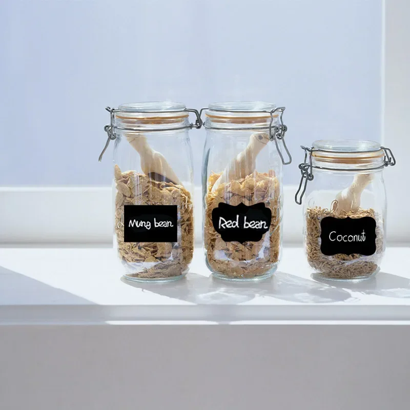 Jar Stickers Kitchen Label Stickers Blackboard Spice Labels Kitchen Storage Organizer Bottles Labels Chalkboard Tags
