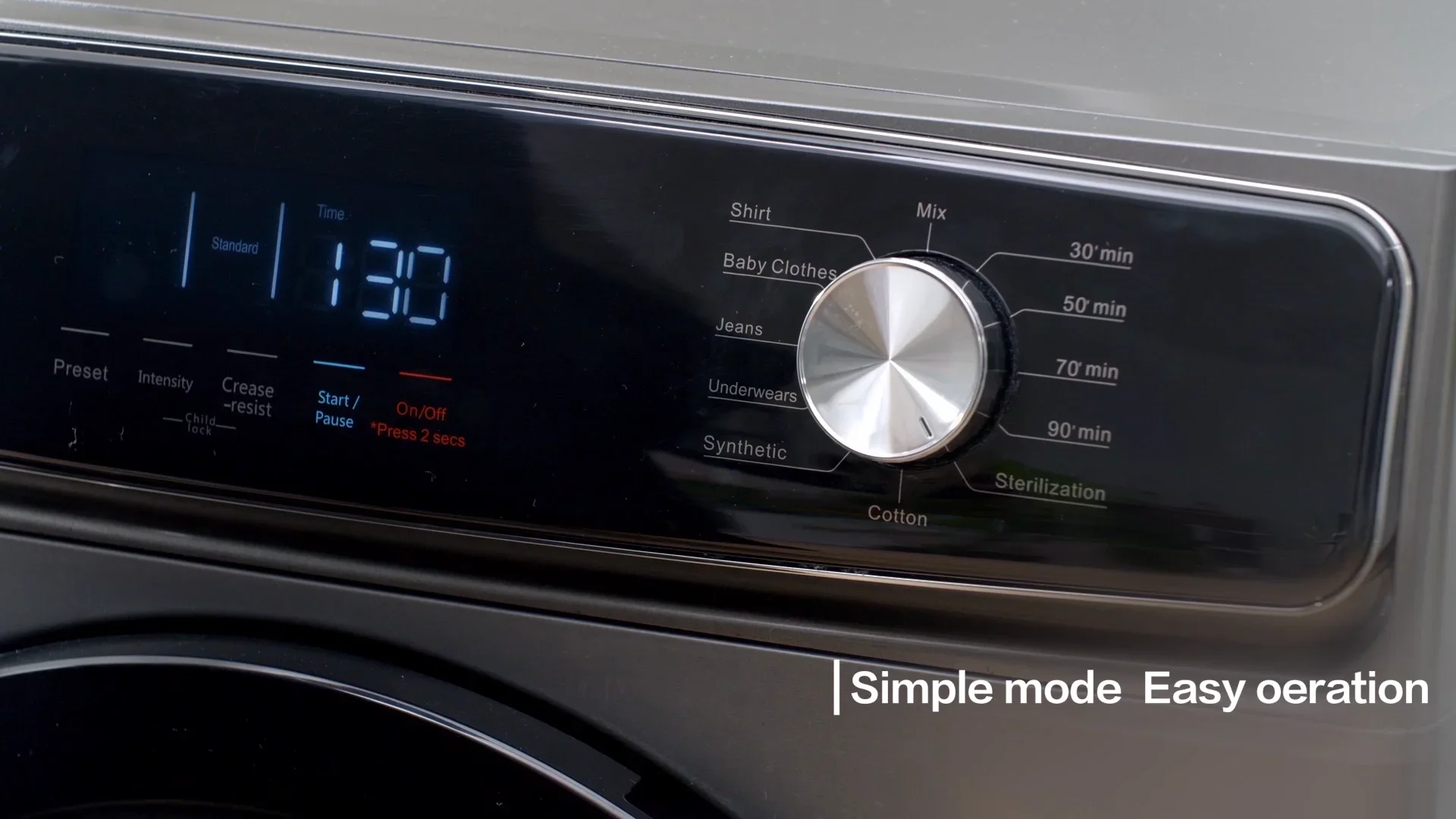 High Quality 10KG Front-Load Washers 110V Machine A Laver Fully Automatic Smart Washing Machines 3