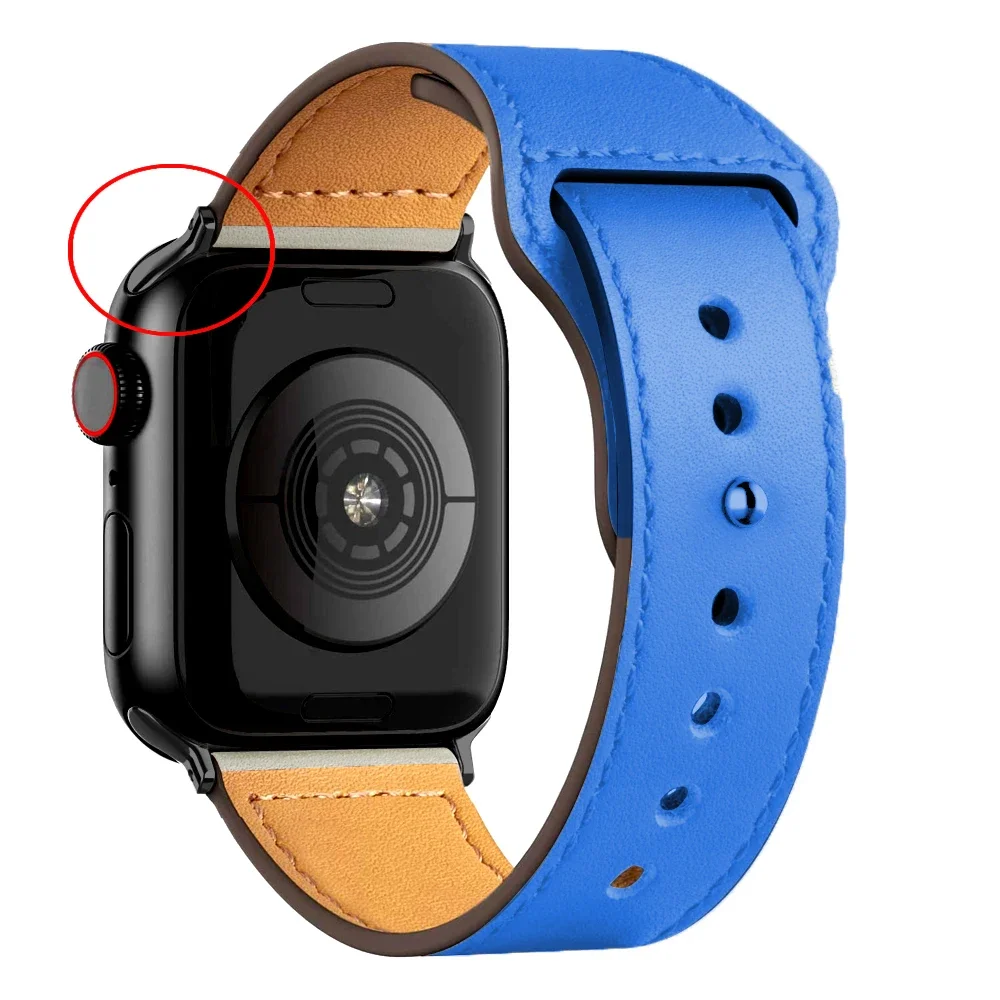 ตัวเลือกสินค้า สายหนังแท้สำหรับ Apple Watch Band Ultra ขนาด 38-49 มม.