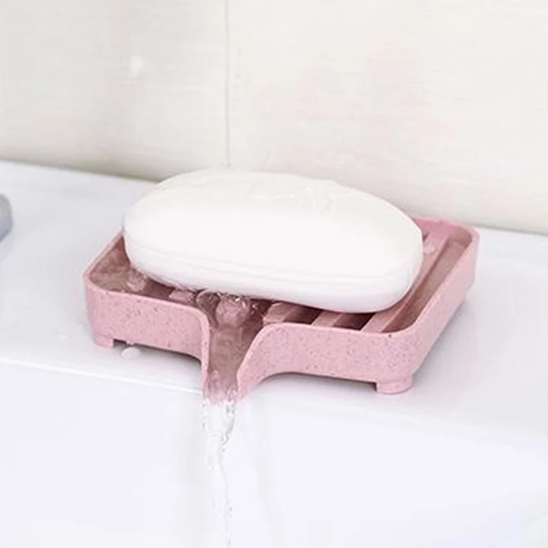 Eco-friendly Diversion Drain Rack Kitchen Mat for Sink Sponge Brush Tray Drainer Soap Cleaning Brush Dish Holder