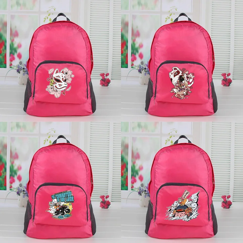 

Backpacks for Students Lightweight Portable Hiking Sports Backpack Mask Patern Siries Zipper Travel Daypack College Backpack