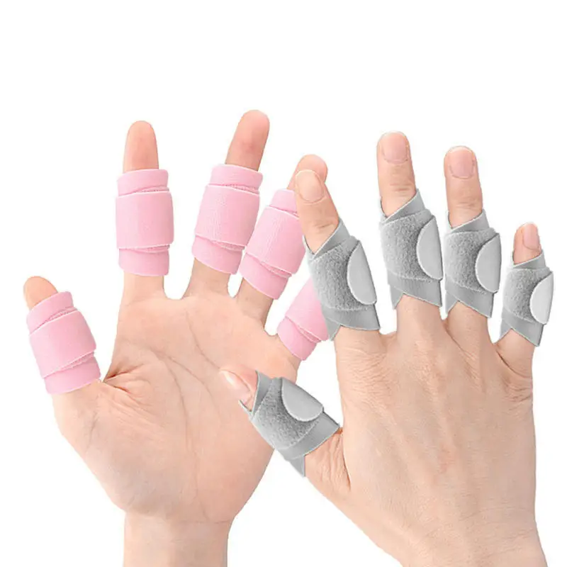 5PC Adjustable Finger Splint Brace for Arthritis Pain Relief Reusable Straightening Corrector Protective Finger Strap
