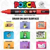 Uni PC-1M 12 Colors Set POSCA Paint Marker Pen Acrylic Water-based Art Painting POSCA Markers for Fabric Leather Glass Wood DIY 3