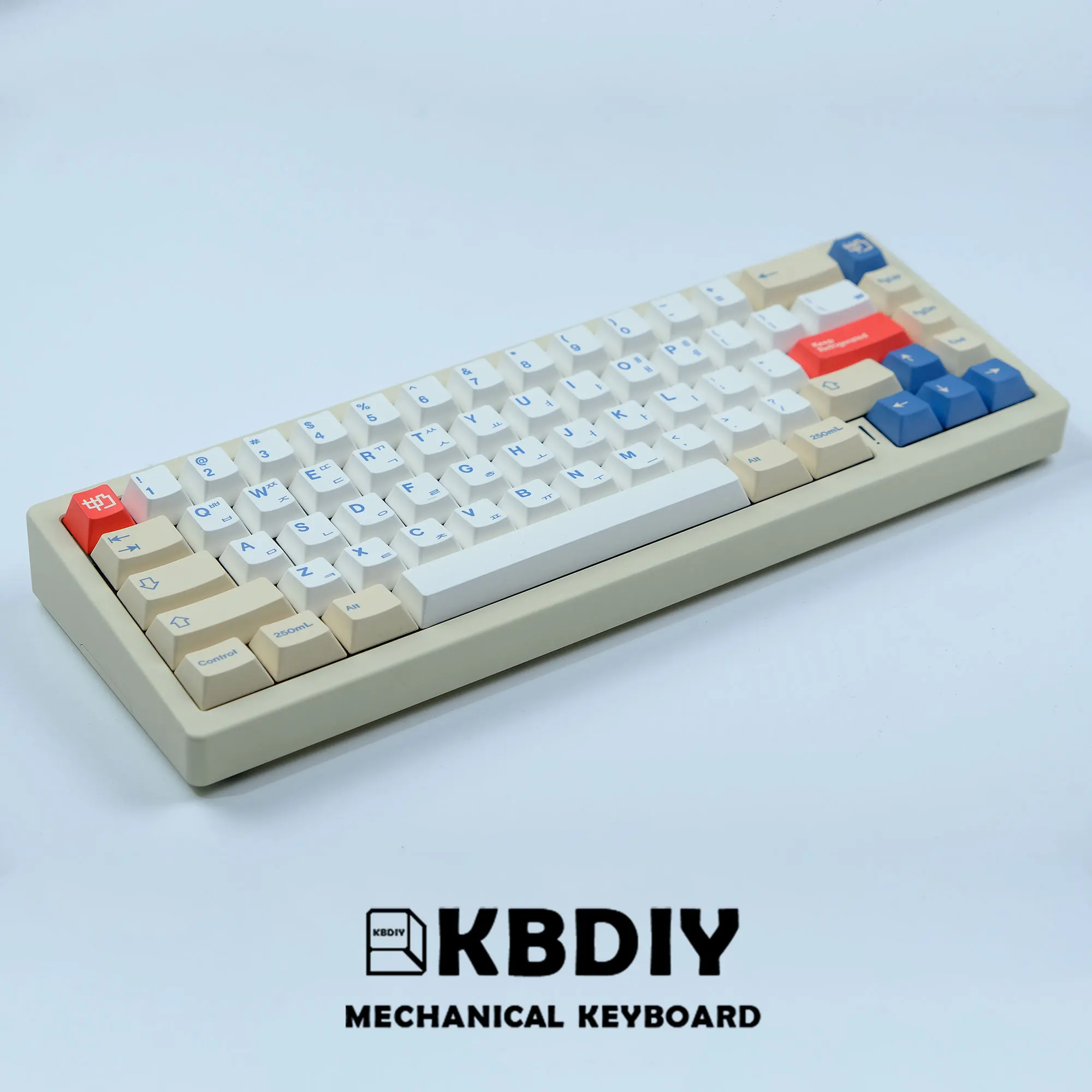 GMK Soymilk PBT Keycaps, Cherry Profile MX