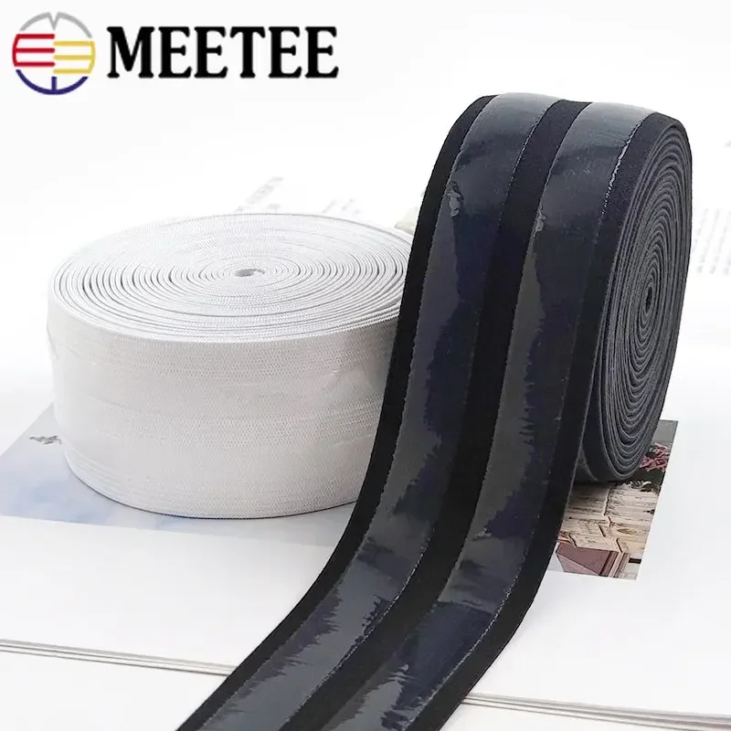 1-2Meters-5cm-Silicone-Nylon-Elastic-Bands-Non-slip-Webbing-Tapes-For ...
