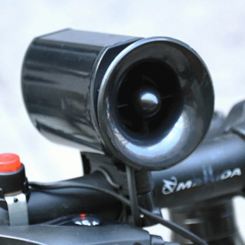 Luce clacson per bicicletta USB ricaricabile 3 modalà Campanello per bici Allarme sonoro Lampada da ciclismo pieghevole per bici elettrica Accessorio per l'equazione  18