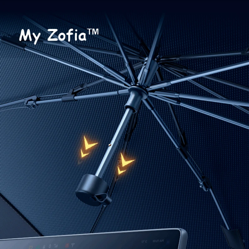 For JETOUR T2 Shanhai T2 Traveller Car Windshield Sunshade Retractable Umbrella Front Heat Insulation Accessories